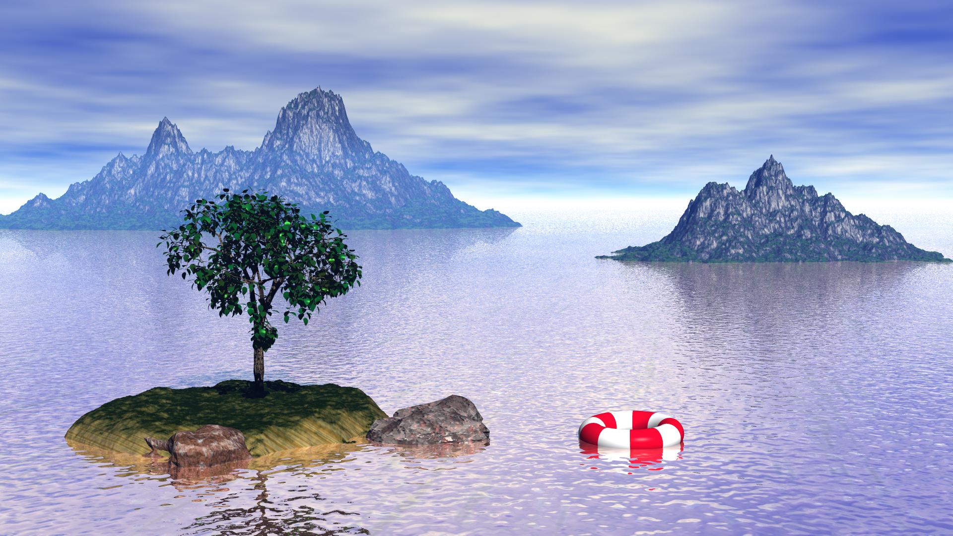 Island and Mountains (Bryce 5)