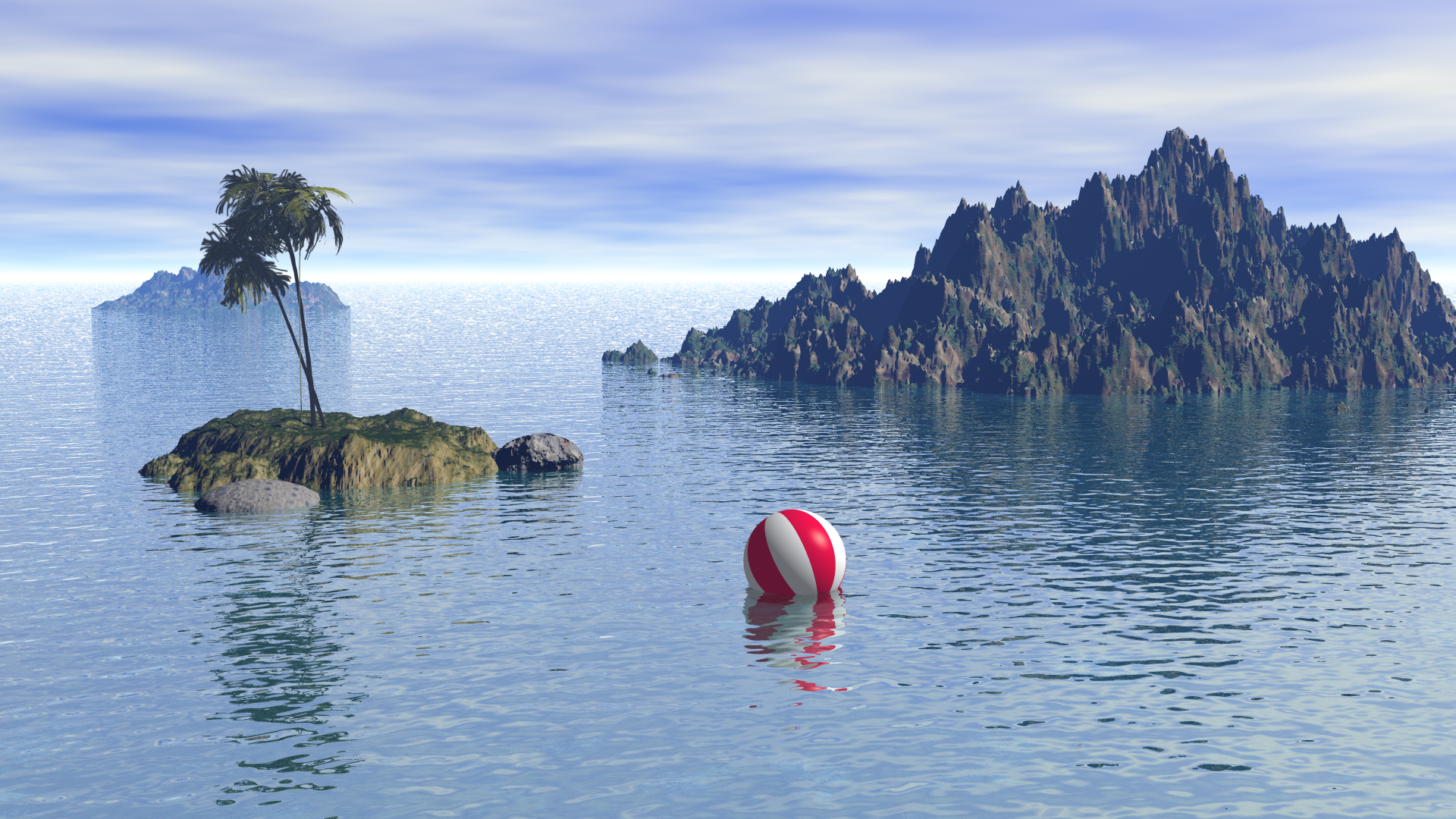 Island and Mountains